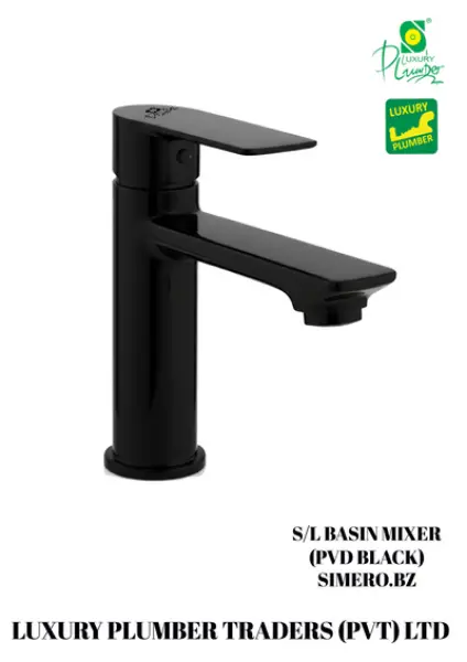 S L BASIN MIXER BLACK.SIMERO BZ